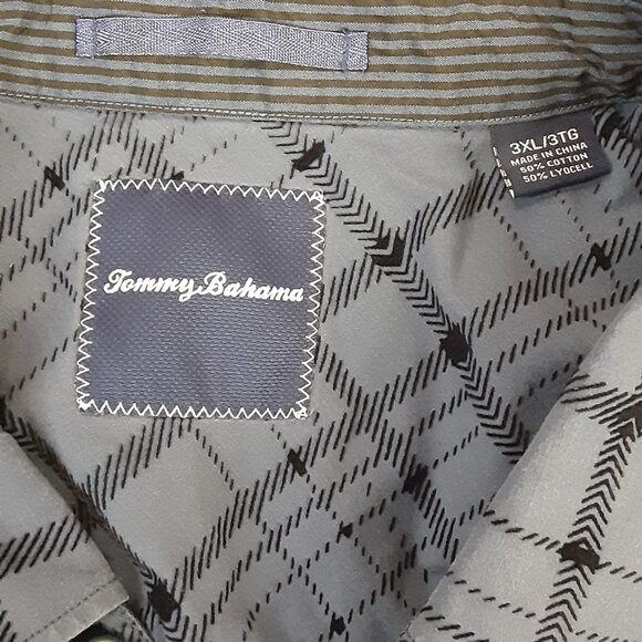 Tommy Bahama Button Down 3XL Dark Blue Long Sleeve Button Lyocell/Cotton Blend - Picture 8 of 8